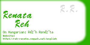 renata reh business card